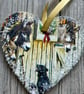 Hanging Wooden Christmas Heart