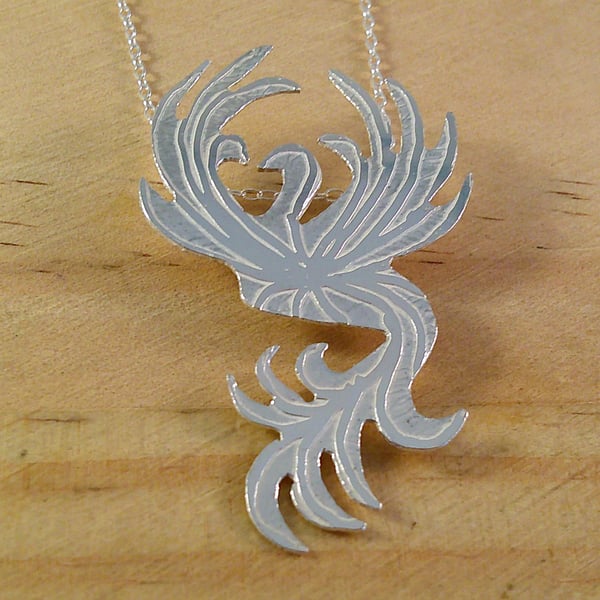 Sterling Silver Phoenix Necklace (SKU060525)