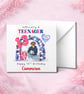Personalised  Birthday Card, Cute Design, Custom Name, Son Daughter Kids Card