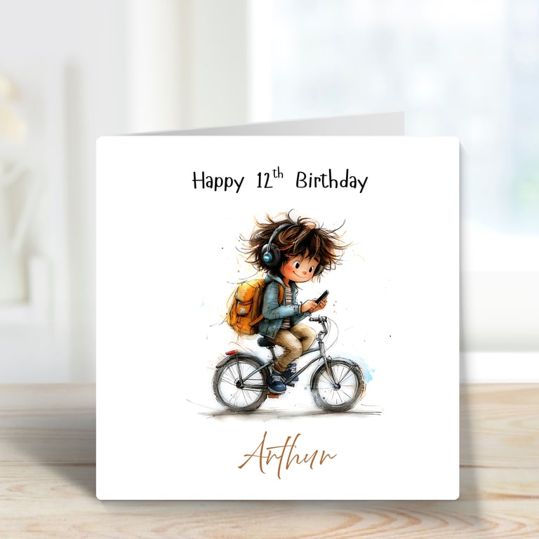 Birthday Card Personalised for Grandson, Son, Nephew - Teen 
