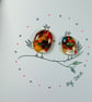 Father's Day card. Fused glass pebbles  - Image 4
