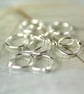 Silver Sleeper Hoops 10 mm Earrings Sterling Sleepers in Pairs  - Image 2