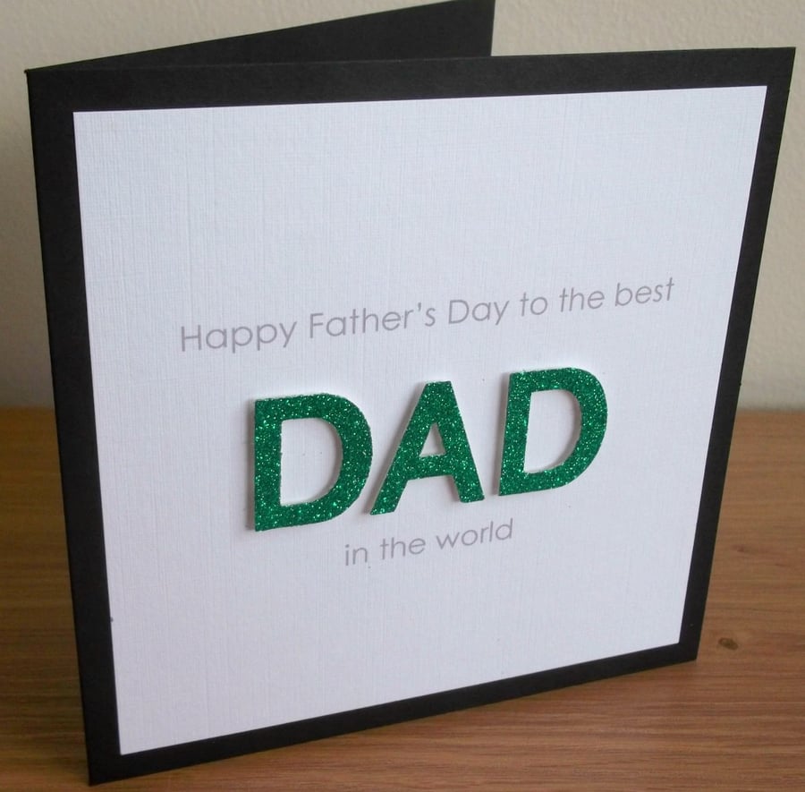 Handmade father's day greeting card