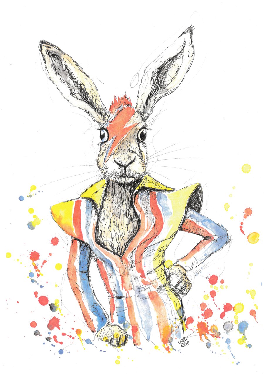 Ziggy Hare rock icon unique fine art print