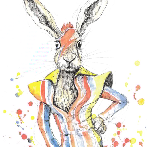 Ziggy Hare rock icon unique fine art print