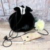 Black velvet Dolly bag