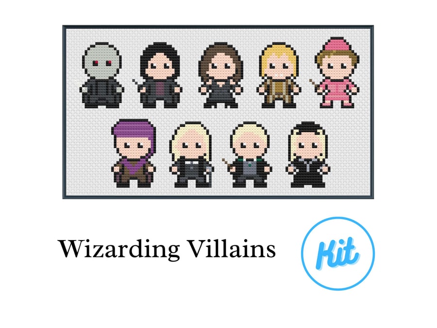 Easy Cross Stitch Kit: HP Magical Characters - Villains - For Beginners