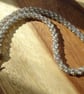 Glitter beaded necklace, rainbow iridescent faceted glass jewellery - Image 4
