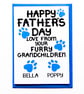 Personalised Father's Day Card For Grandad From Dogs, Cats, Pets, Furry Children - Image 4