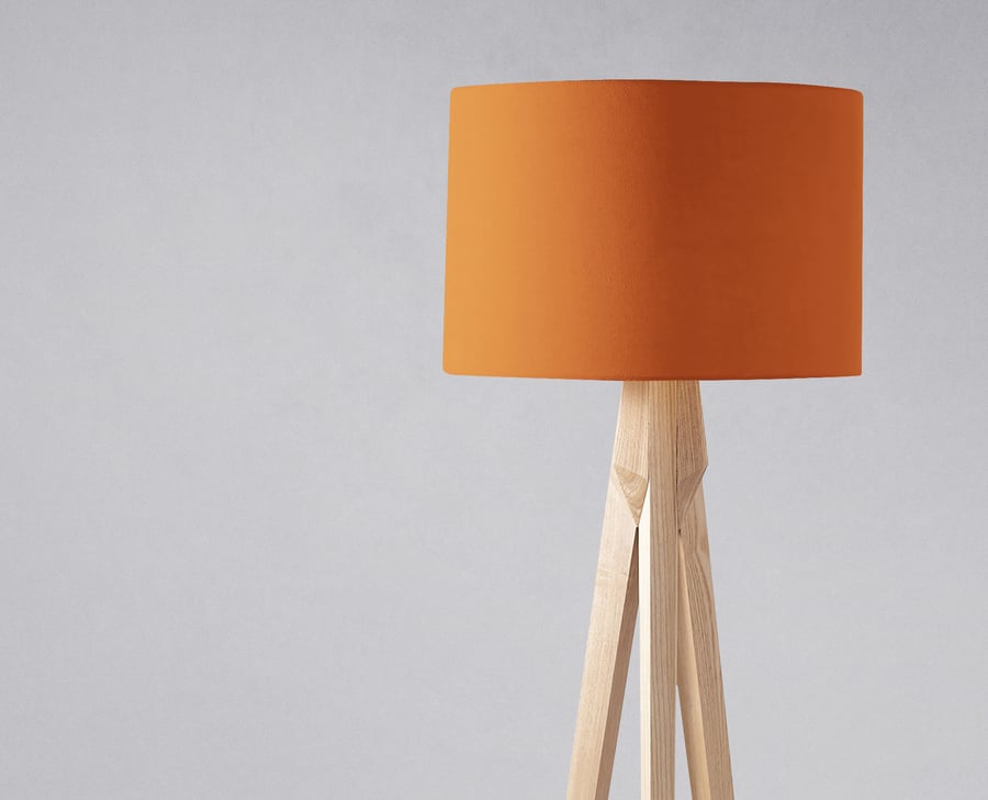 Plain Orange Lampshade, Ceiling or Table Lamp