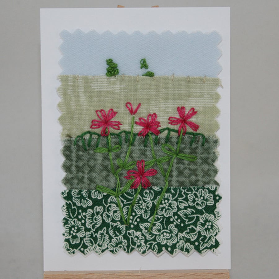 Red Campion  - ACEO