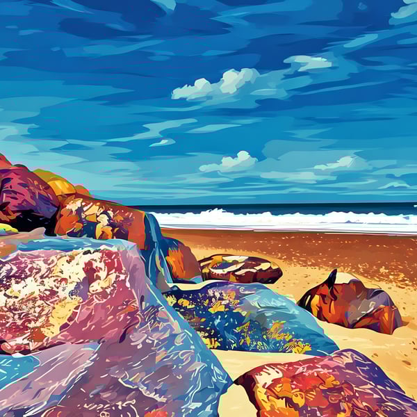Digital Download of Picture Beach Happisburgh Norfolk 