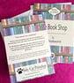 The Book Shop- Vintage Penguin Style Book - A5 Card - Can be personalised - Image 6
