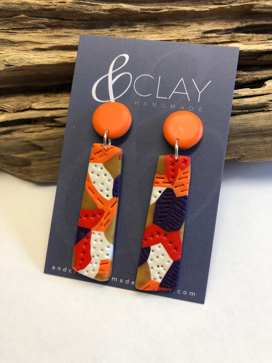 Bold & Colourful Drop Earrings