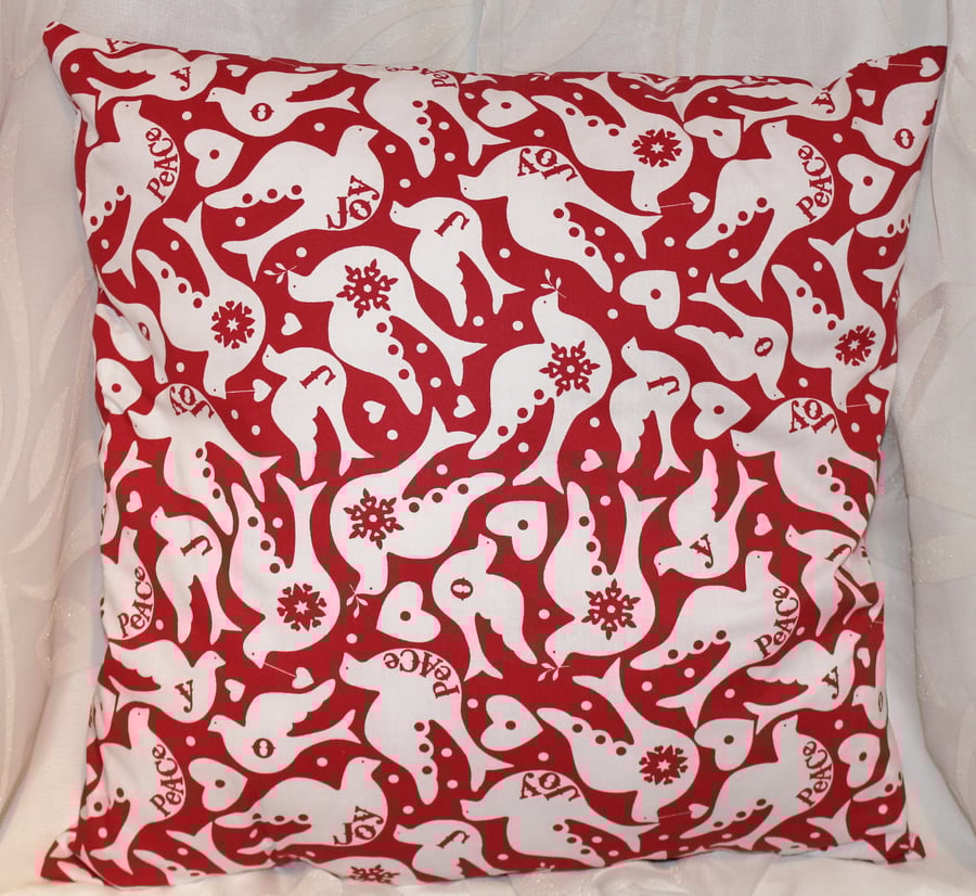 Love, Peace and Joy cushion