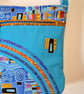 Sky blue handbag ,Spanish mosaics - Image 3