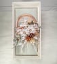 Handmade Christmas Card in Ecru Window Box. Elegant Festive Card(22) - Image 7