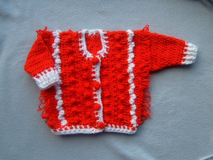 Christmas baby cardigan (ref 62121)