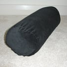 Black Velvet Bolster Cushion Cover 16" x 6" Round Cylinder 6x16