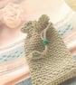 Soap Bag, scrubber, organic certified cotton - Image 3
