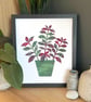 Basil Plant Wall Art, Limited Variable Edition Screen Print - Image 2
