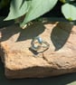 Chunky Molten sterling silver ring  - Image 5