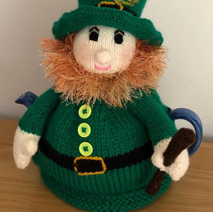 Leprechaun Tea Cosy With A Pot Of Tea At The En Folksy