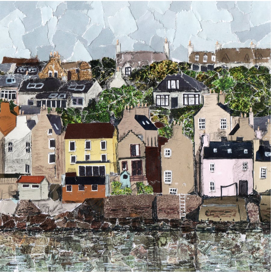 Stromness Seafront Collage Print