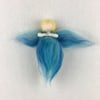Fairy or angel in light blue merino wool fibres SALE