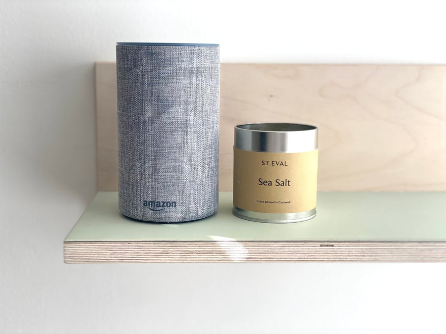 Ply and linoleum floating shelf