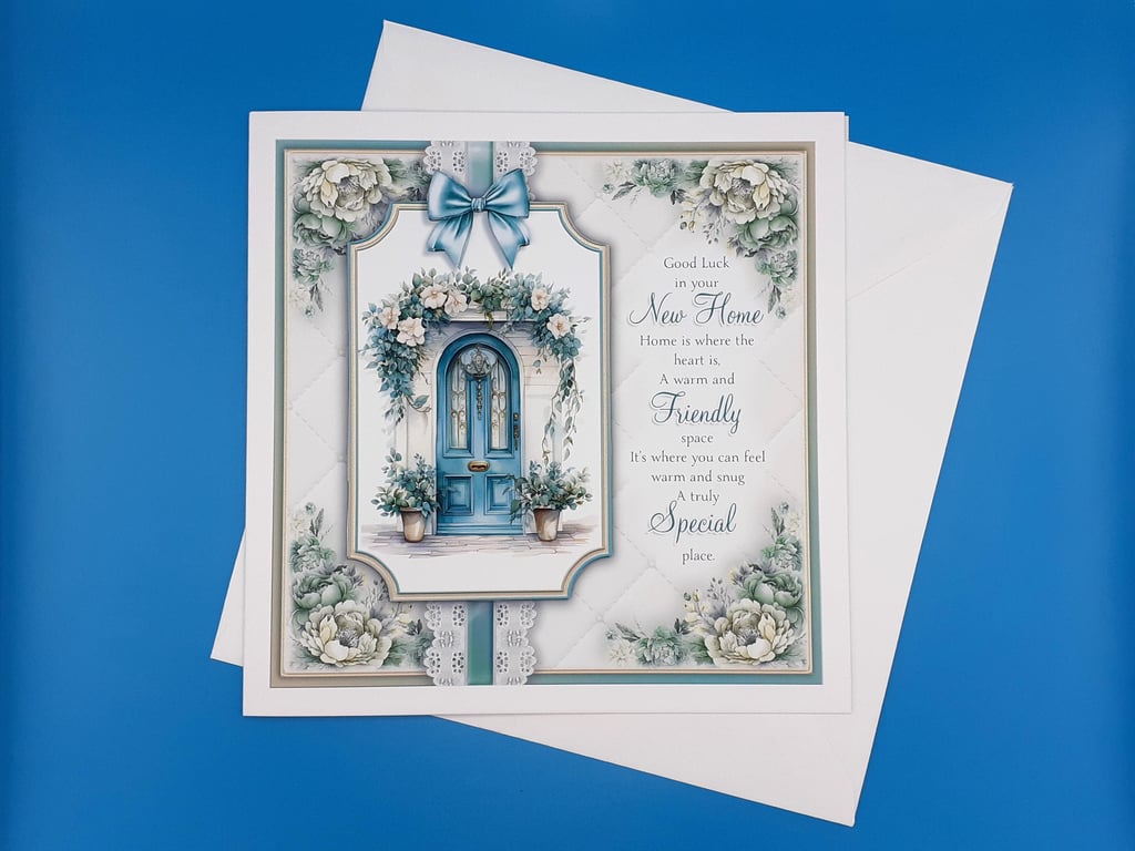 New Home Card,   Decoupage 