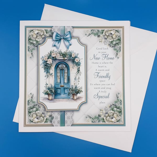 New Home Card,   Decoupage 