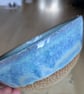 Turquoise green medium carved bowl - Image 2