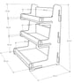 Display Stand for Breads, Cakes, Cookies, Veg and Crafts, Bakery Countertop - Image 9