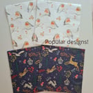 4 Christmas theme paper napkins for decoupage