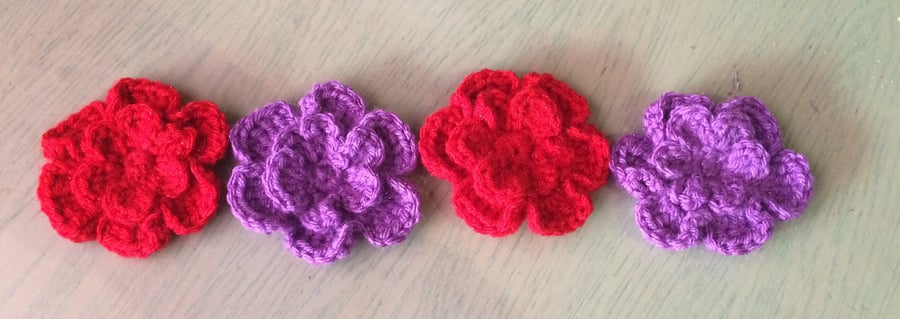 Lovely crocheted broaches