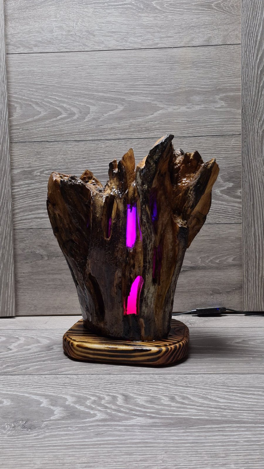 Wooden lamp Root RGB Multicolor 
