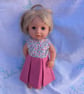 Polka dot pink and paisley Our Generation and Tiny Tears dolls dress 