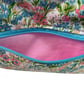 Large wash bag in Liberty cotton, floral toiletries bag with handles and pocket. - Image 7