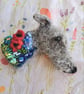 Needle Felted Lurcher Brooch - Image 2