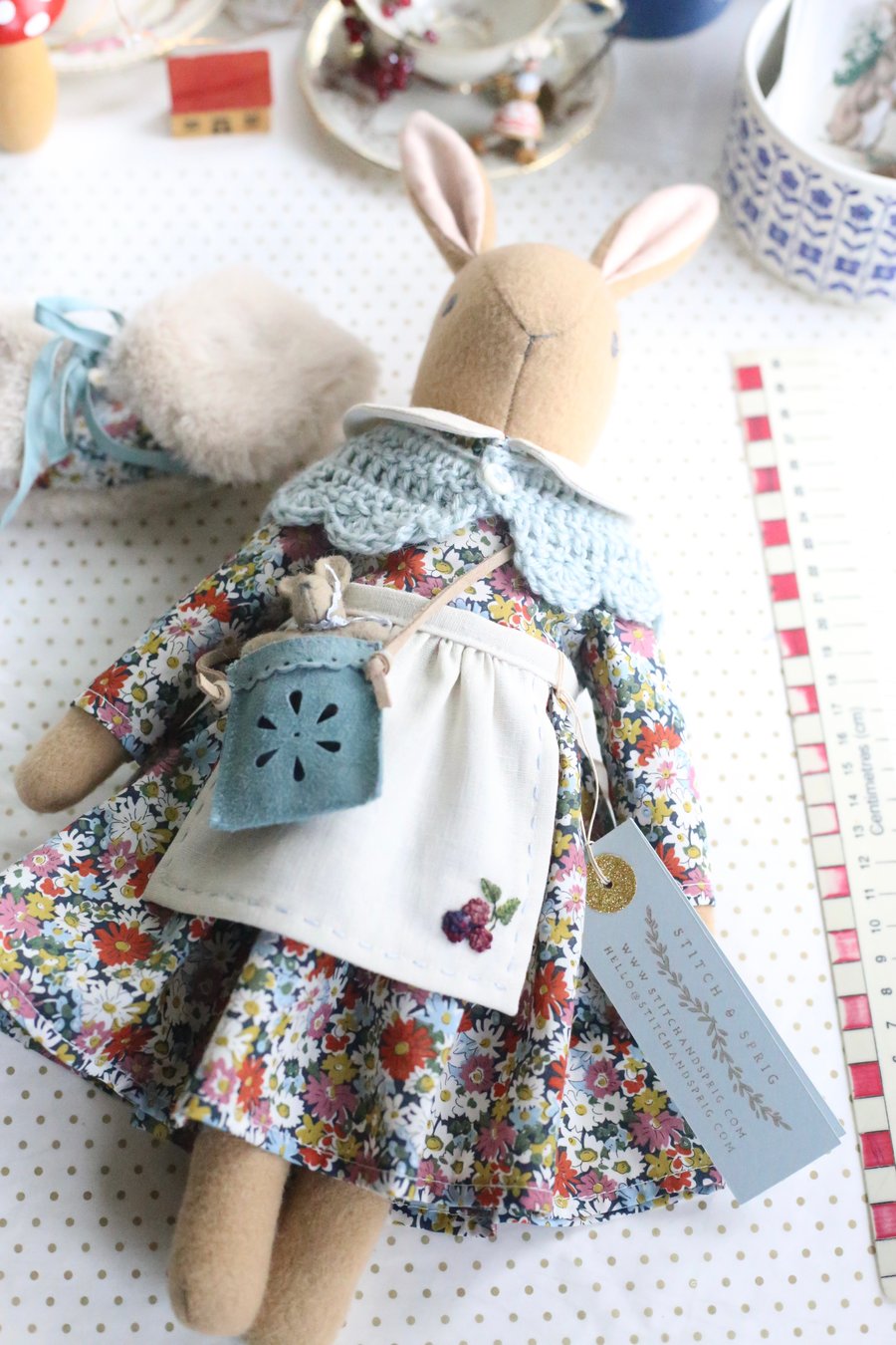 Autumn Heirloom Liberty Bunny - reserved for Lisa