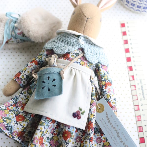 Autumn Heirloom Liberty Bunny - reserved for Lisa