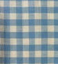 Light Blue Gingham Linen-Cotton Fabric, Medium Weight, by the metre