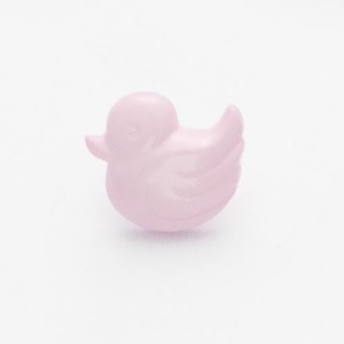 10 pink baby duck buttons 14mm