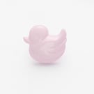 10 pink baby duck buttons 14mm