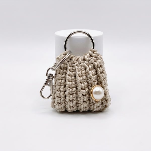Crochet mini BagCharm keyring