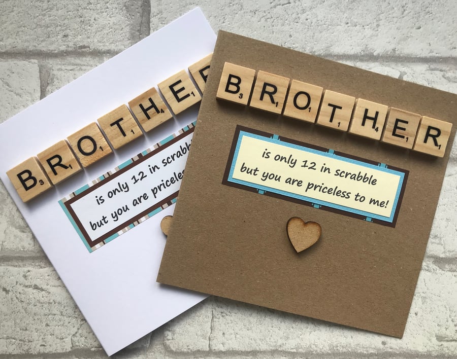 Handmade card Brother card Happy Birthday Brother Card Bro birthday card card fo