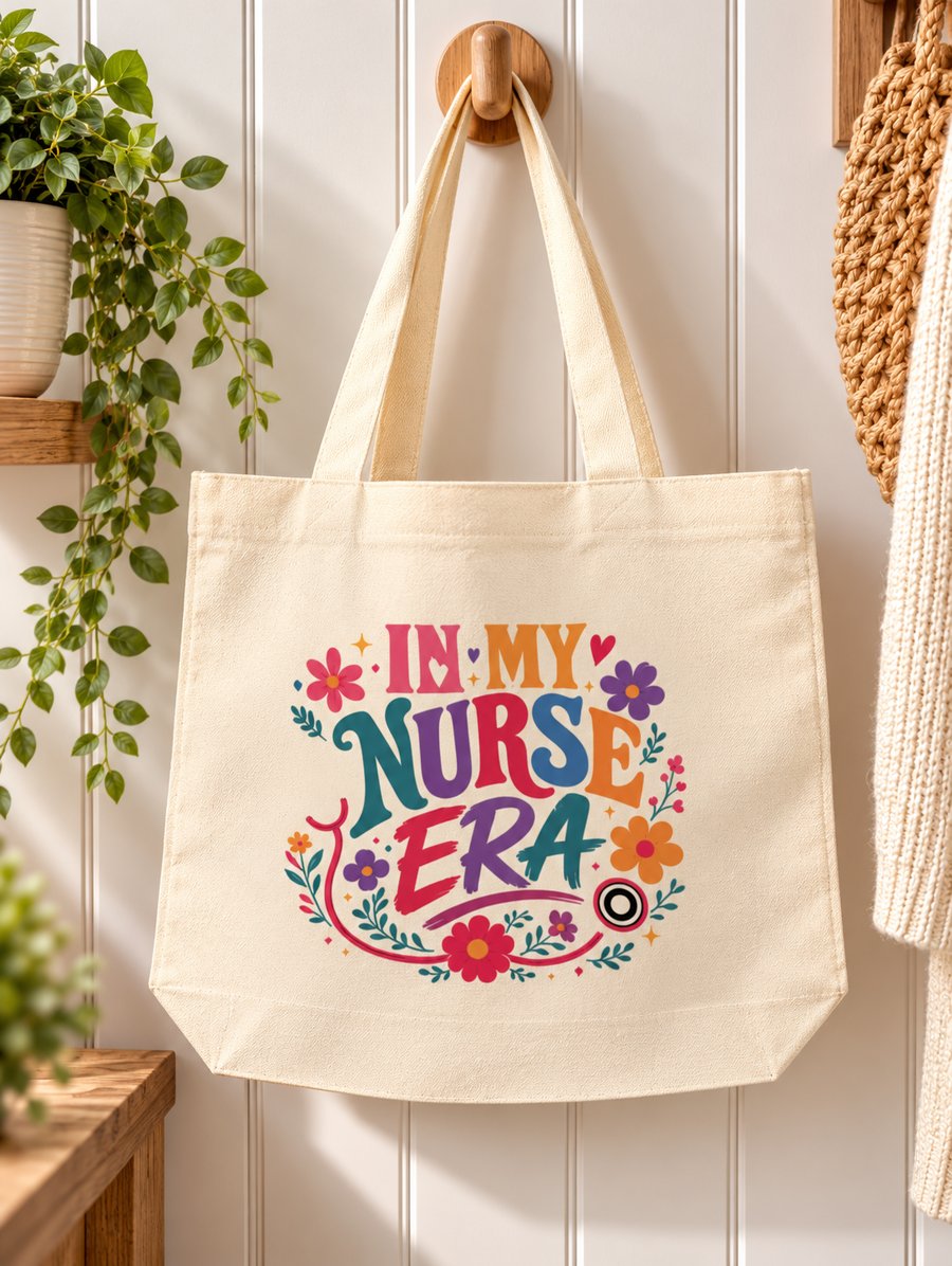 In My Nurse Era Tote Bag – Nurse Gift Bag with Zip