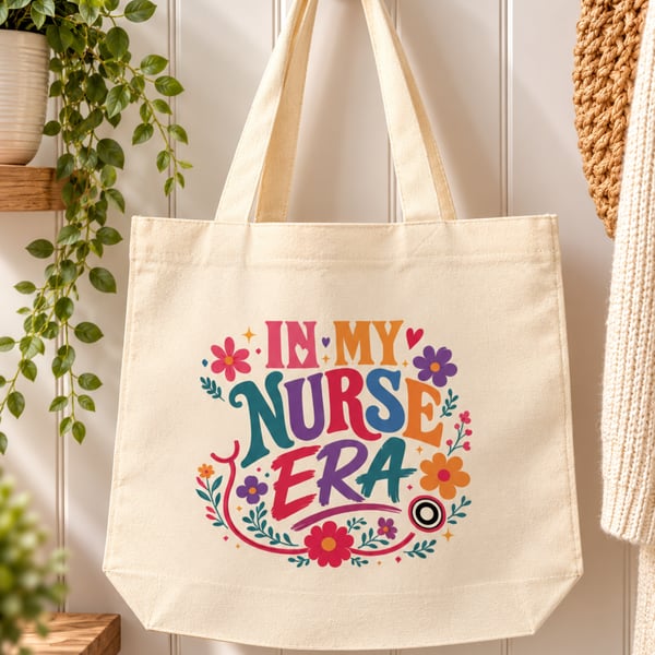 In My Nurse Era Tote Bag – Nurse Gift Bag with Zip