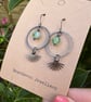 Aventurine Fan Earrings 